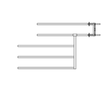 Load image into Gallery viewer, ODE 5 Bar Cattle Division Gate/Panel